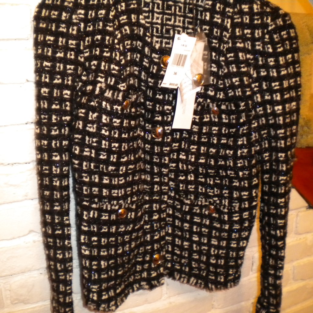 Iro Metallic Tweed Cropped Blazer